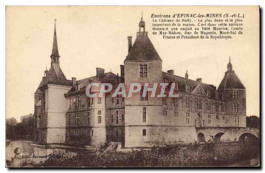 Château de Sully — Environs d'EPINAC-les-MINES (S.-et-L.) — Edit. Bernard Ollivier