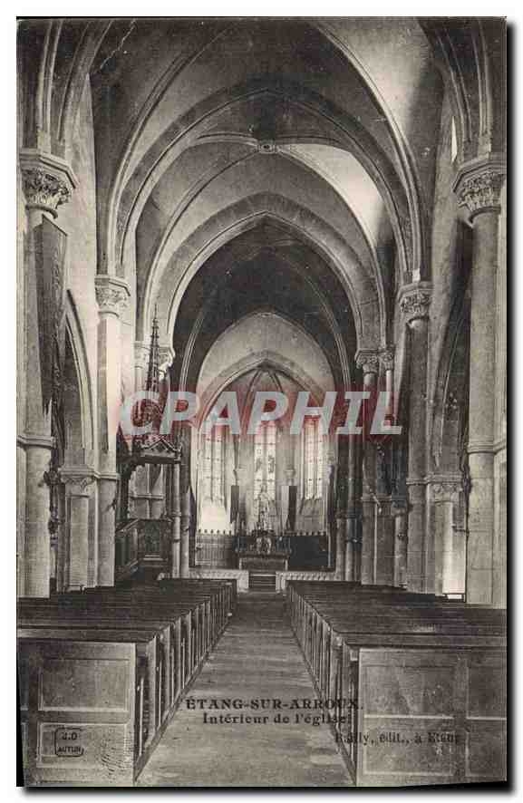 Étang-sur-Arroux — Intérieur de l'église — Rally, édit., à Étang