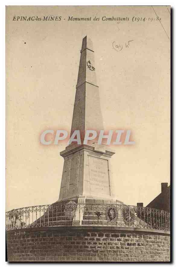 CPA Epinac les Mines Monument des Combattants 1914-1918 