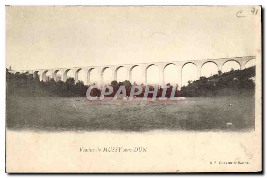 CPA Viaduc de Mussy sous Dun 