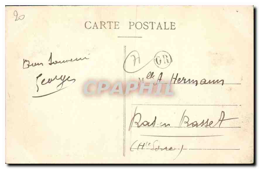 CPA Anzy le duc Le Clocher La Tour de Charles le Temeraire  — Rückseite
