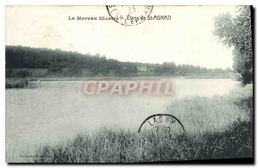 CPA Le Morvan Illustre Etang de St Agnati 