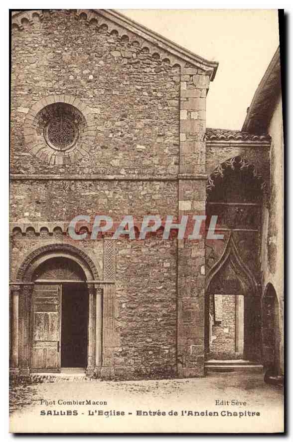 CPA Salles L'Eglise Entree de l'Ancien Chapitra 