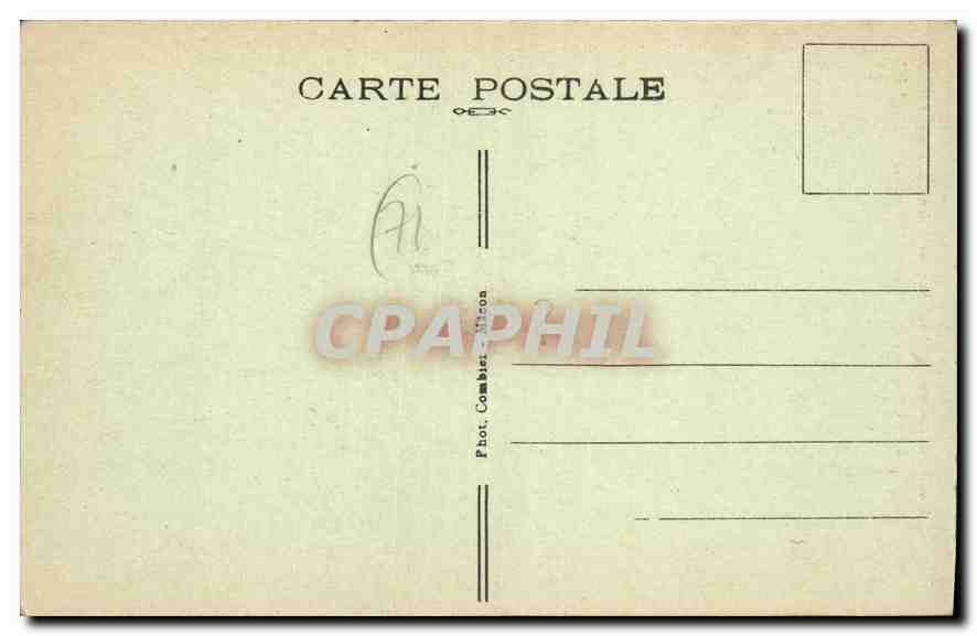 CPA La Bourgogne historique et Monumentale Chapelle du Chateau de Pierreclos  — Rückseite