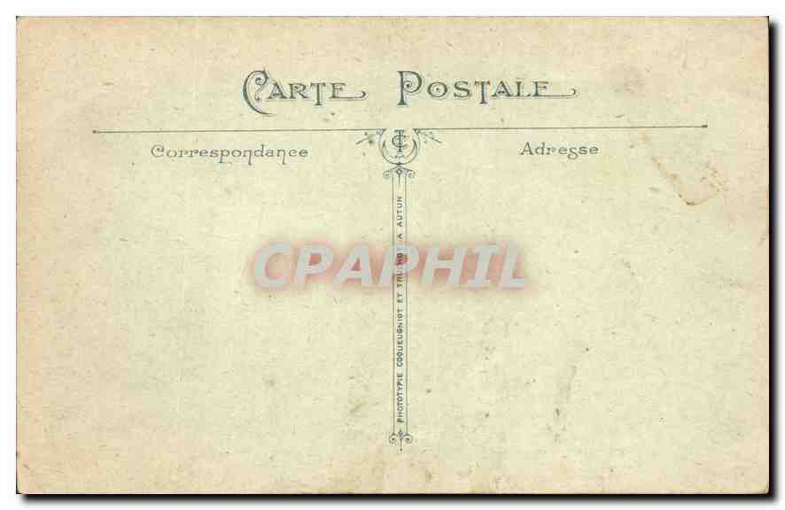 CPA Morvan Touriste Uchon Rochers de la Raviere  — Verso