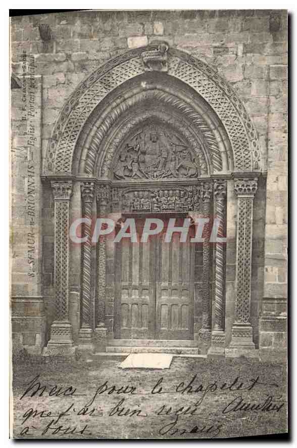 CPA Semur Brionnais Eglise Portrait 
