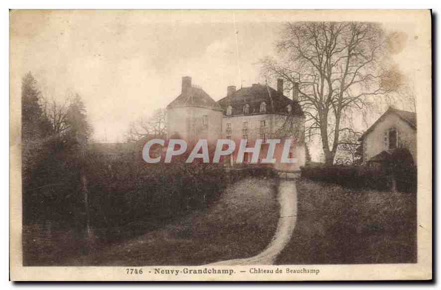 CPA Neuvy Grandchamp Chateau de Beauchamp 