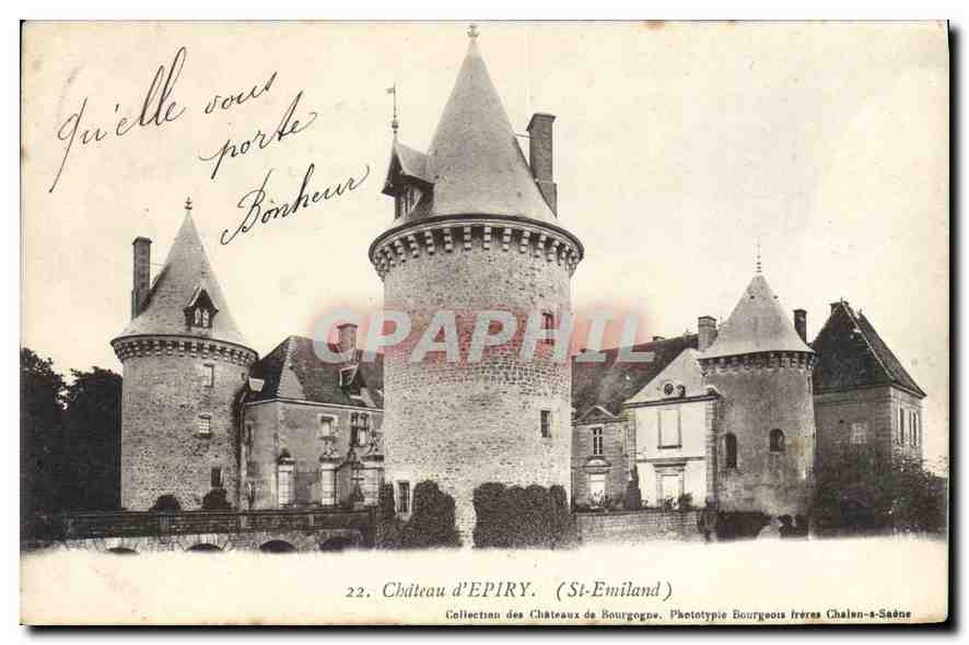 CPA Chateau d'Epiry St Emiland 