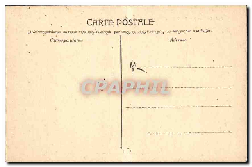 CPA En Morvan Environs d'Autun La route du saut de la Canche  — Verso