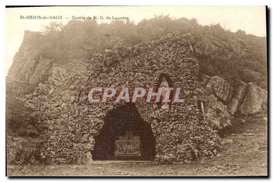 CPA St Denis de Vaux Grotte de ND de Lourdes 