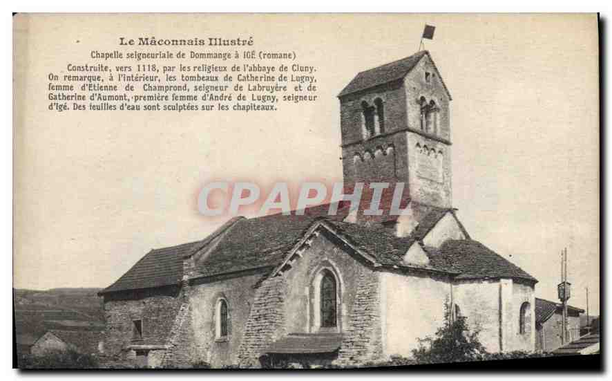 Chapelle seigneuriale de Dommange à Igé (Romane) — Le Mâconnais Illustré — P. Charret, photographe