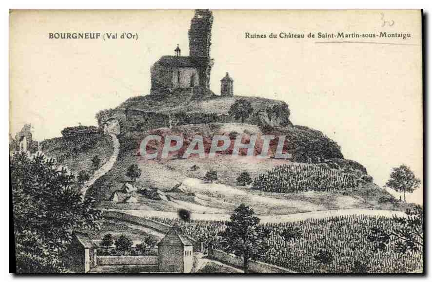 CPA Bourgneuf Val d'Or Ruines du Chateau de Saint Martin sous Montaigu 