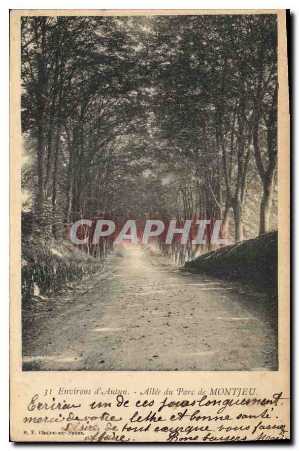 Environs d'Autun — Allée du Parc de Montjeu — F. Chaînon-sur-Saône, n°31