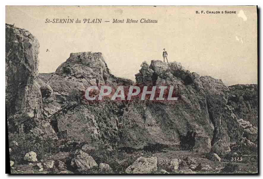 CPA St Sernin du Plain Mont Rome Chateau 