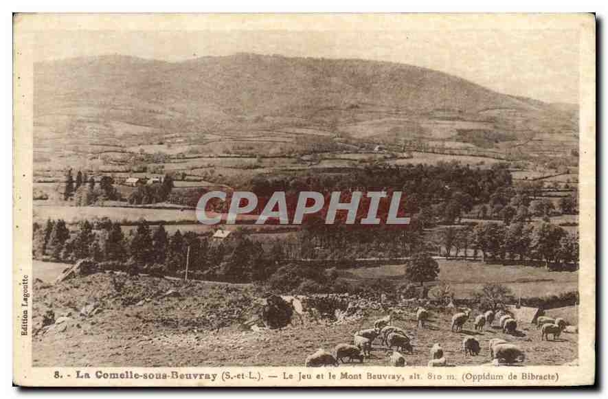 La Comelle-sous-Beuvray (S.-et-L.) — Das Spiel und der Mont Beuvray, H. 810 m. (Oppidum de Bibracte) — Edition Lagonette, n°8