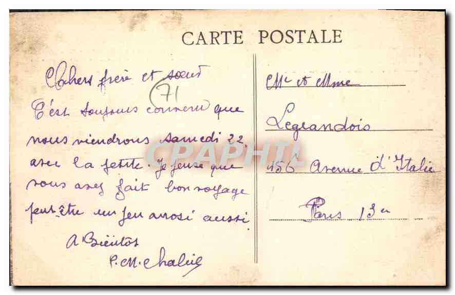CPA La Bourgogne Historique et Monumentale Forteresse de Dun  — Rückseite