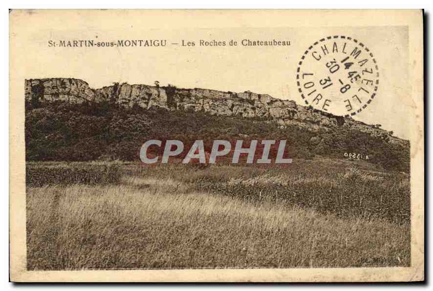 St-MARTIN-sous-MONTAIGU — Les Roches de Chateaubeaup — éditeur non visible