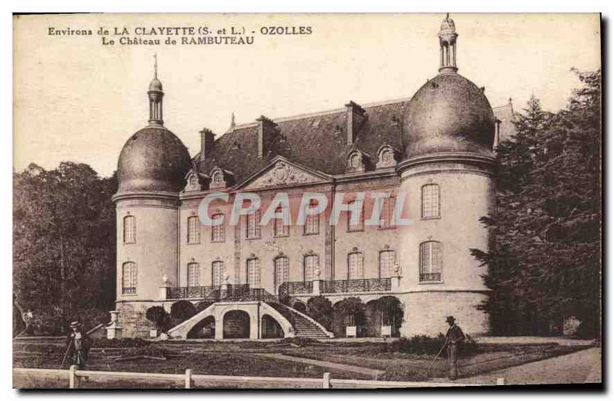 Environs de LA CLAYETTE (S. et L.) - OZOLLES - Le Château de RAMBUTEAU
