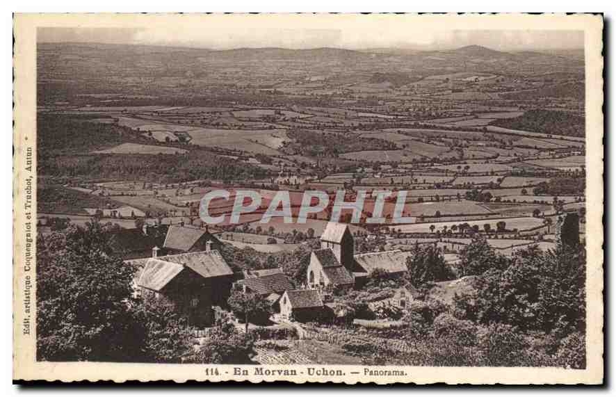 CPA En Morvan Uchon Panorama 