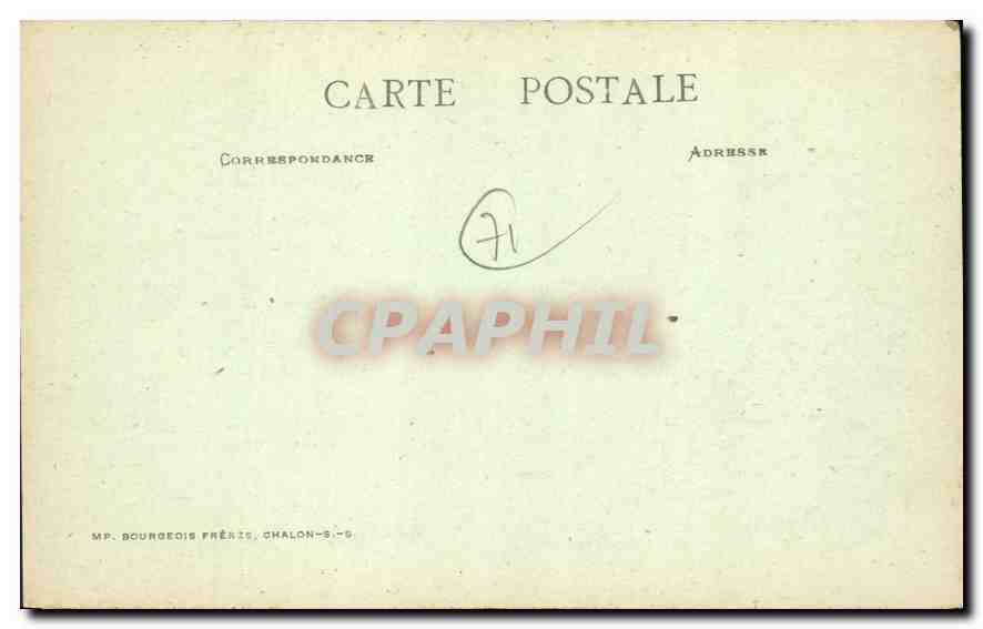St-Maurice-les-Châteauneuf — Filature de Crins — E.T. Cluny — Verso