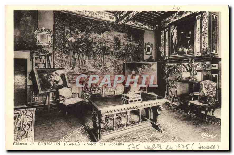 Château de CORMATIN (S.-et-L.) - Salon des Gobelins - éditeur Cim