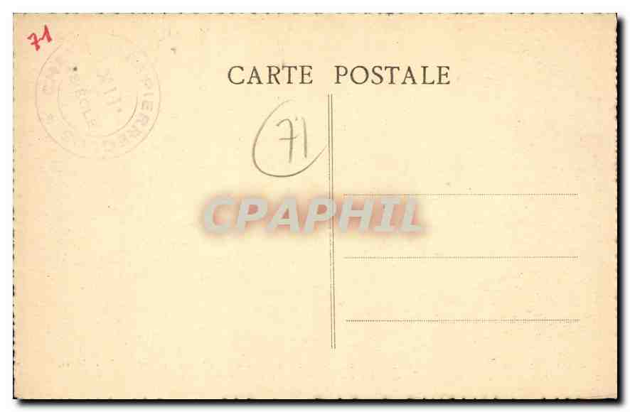 CPA La Bourgogne Historique et Monumentale Grille d'entree du Chateu de Pierreclos S et L  — Rückseite
