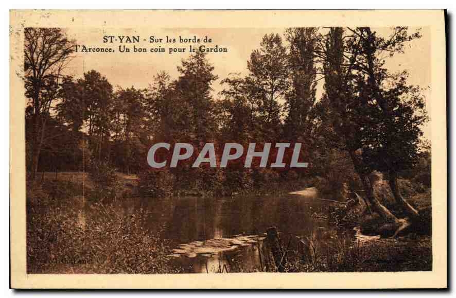 ST-YAN - Sur les bords de l'Arconce. Un bon coin pour le Gardon