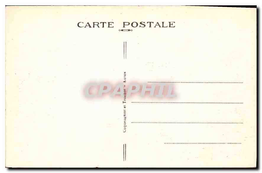 CPA Cussy en Morvan S et L Cussy le Moulin et la Route d'Autun  — Verso