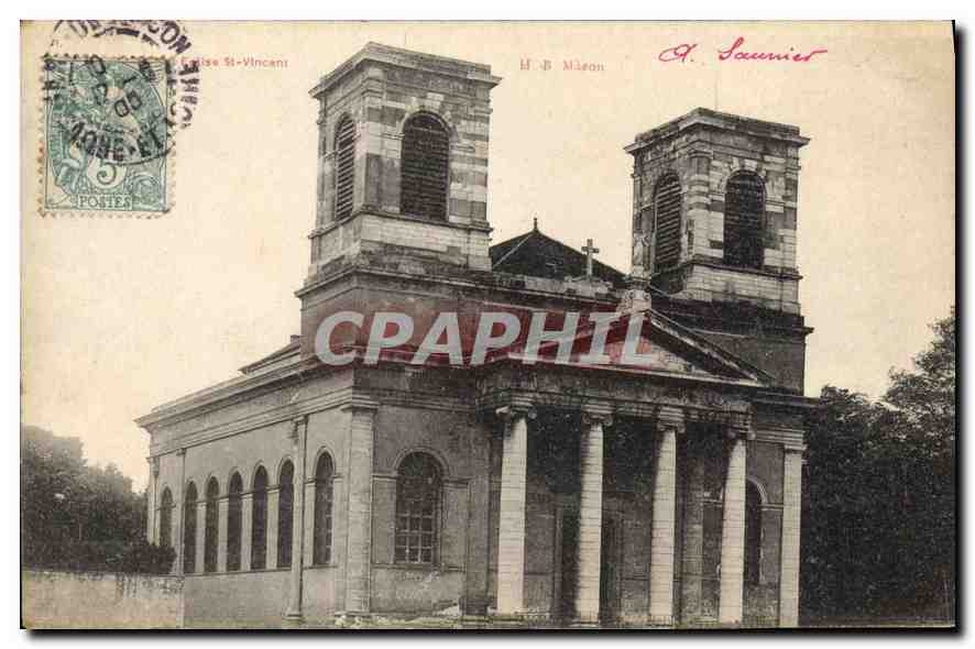 CPA Eglise St Vincent 