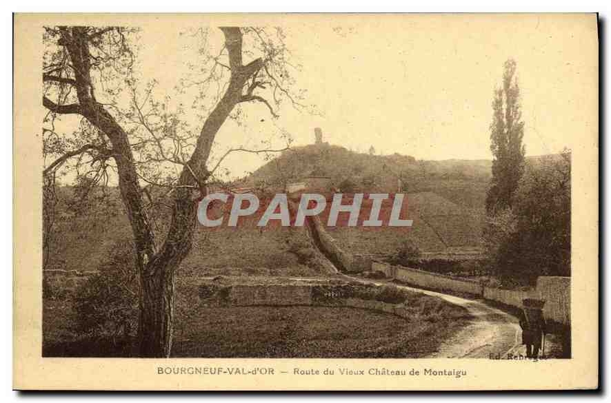 CPA Bourgneuf Val d'Pr Route de Vieux Chateau de MOntalgu 