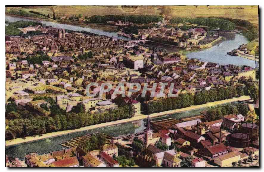 Chalon-sur-Saône — vue aérienne — Combies à vol d'oiseau