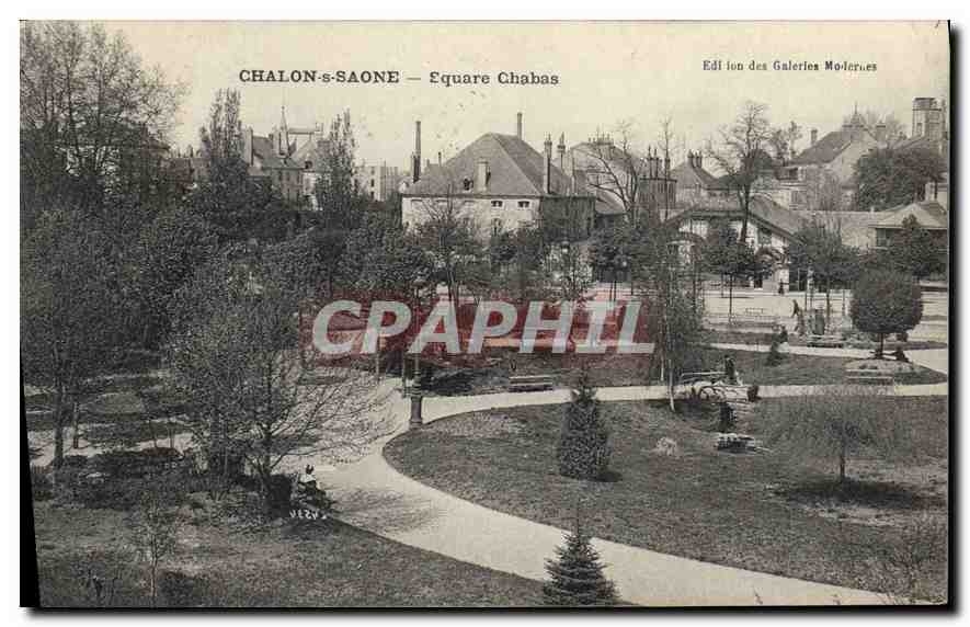 CPA Chalon s Saone Square Chabas 