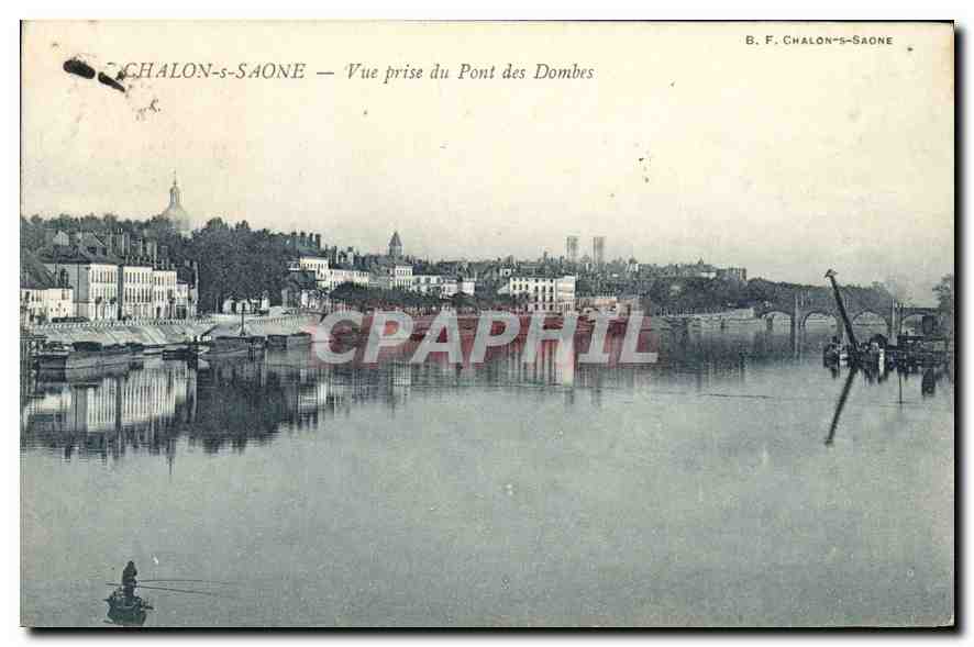 CPA Chalon s Saone Vue prise du Pont des Dombes 
