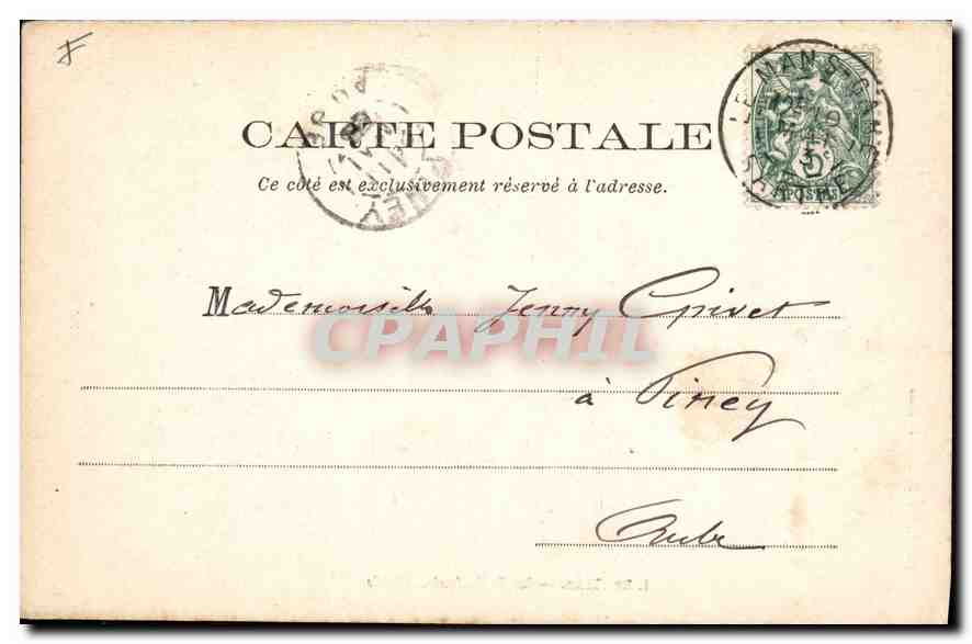 CPA Le Mans La Cathedrale Abside  — Verso
