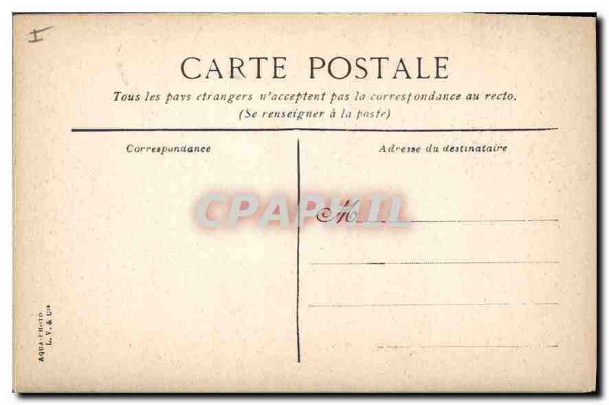 CPA Le Mans Maison dite de la Reine Berengere une des cours  — Rückseite