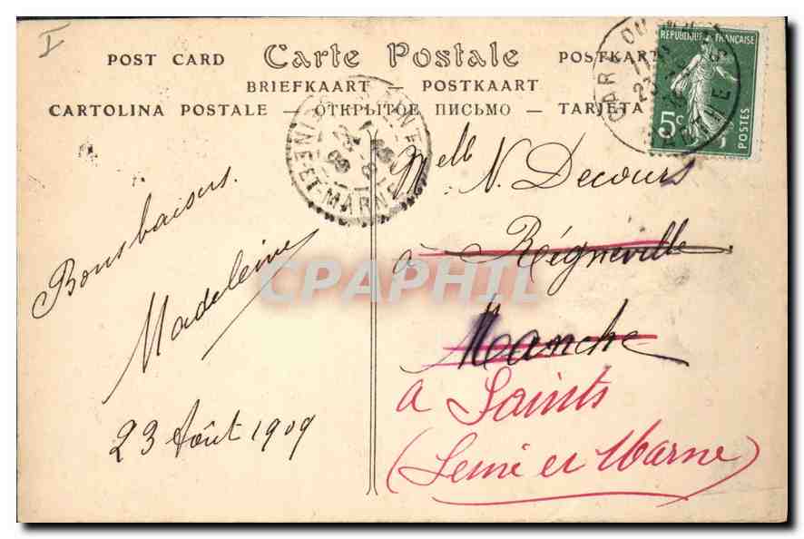 CPA Le Mans Abside de la Cathedrale  — Rückseite