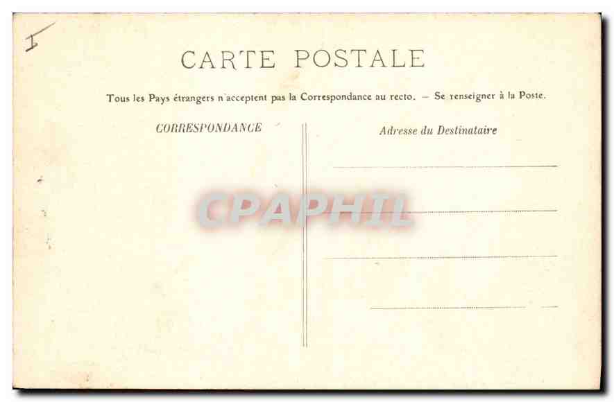 CPA Le Mans Eglise Saint Julien du Pre  — Rückseite