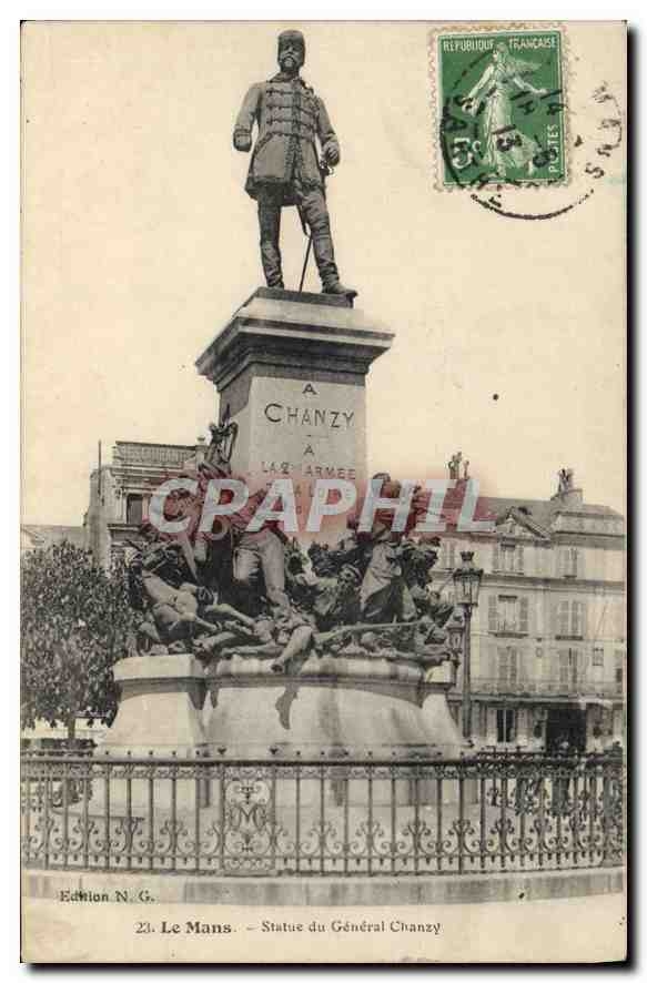Le Mans — Statue du Général Chanzy — Edition N.G.
