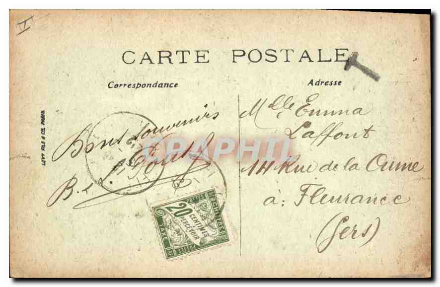 CPA Le Mans L'Hotel de Ville  — Rückseite