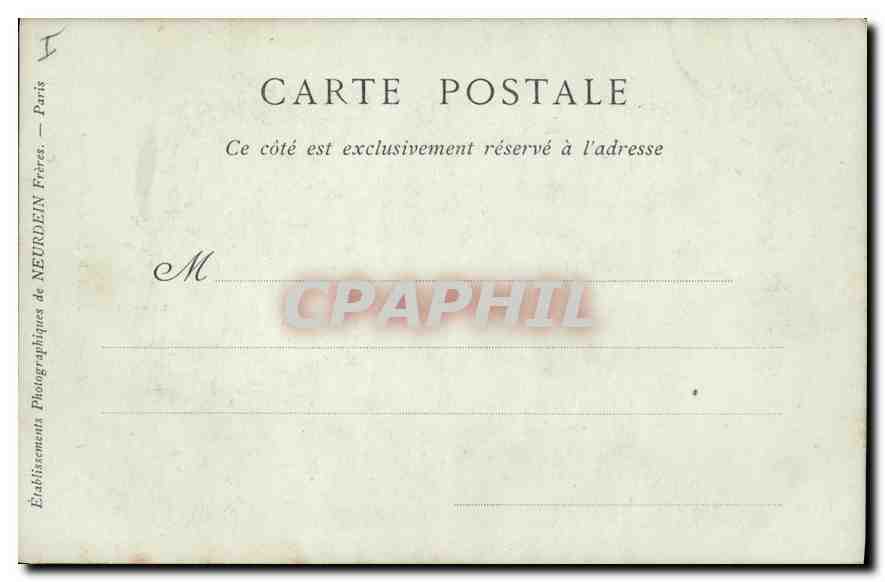 CPA Le Mans Maison de la Rue des Chamoines  — Rückseite