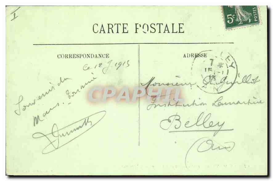 CPA Le Mans Le Monument de Chanzy L'Attaque  Militaria — Rückseite