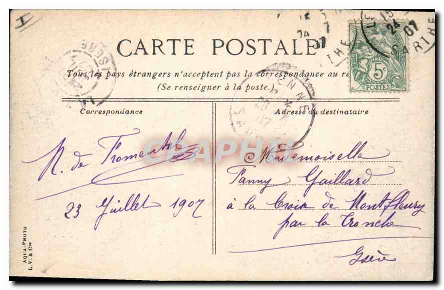CPA Le Mans Maison dite de la Reine Berengere une des cours  — Rückseite