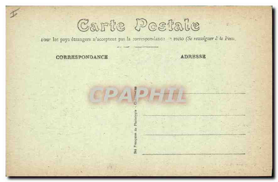 CPA Le Mans Monument de Chanzy La Defense Militaria — Rückseite