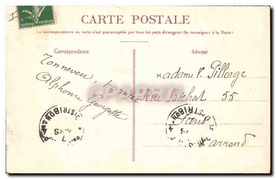 CPA Le Mans La Cathedrale Saint Julien  — Verso