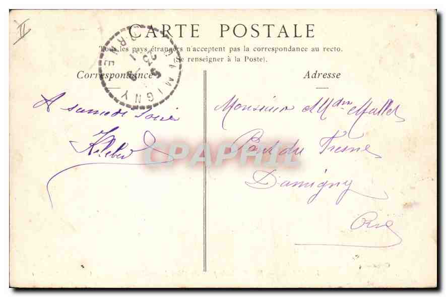 CPA Le Mans — Rückseite