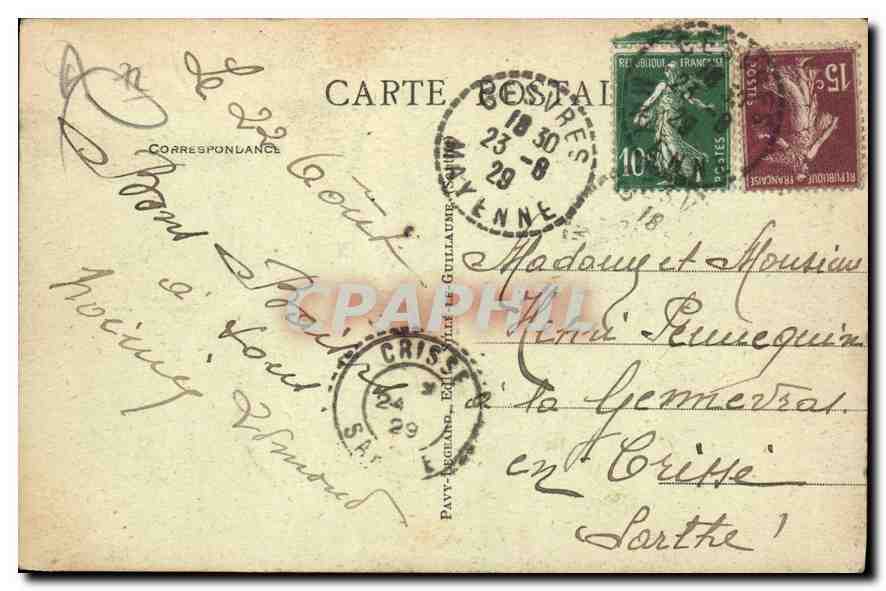 CPA Les Alpes Mancelles St Leonard des Bois Sarthe Vue generale  — Verso