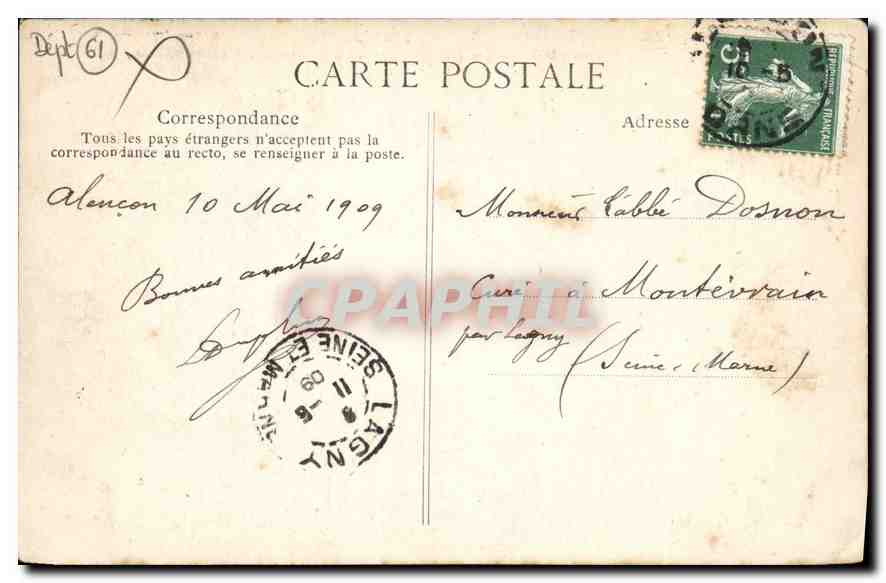 Le Alpi Mancelle — Saint-Léonard-des-Bois — Editore: M.D.P. n° 127 — Verso