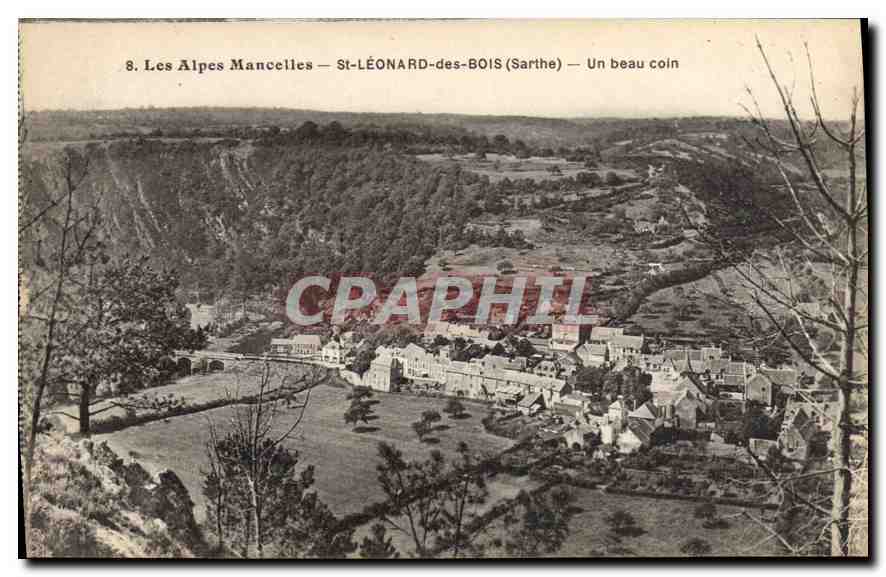 CPA Les Alpes Mancelles St Leonard des Bois Sarthe Un beau coin 