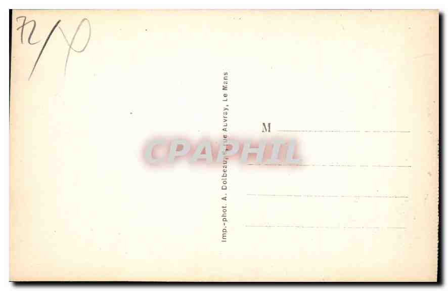 CPA Les Alpes Mancelles St Leonard des Bois Sarthe Un beau coin  — Rückseite