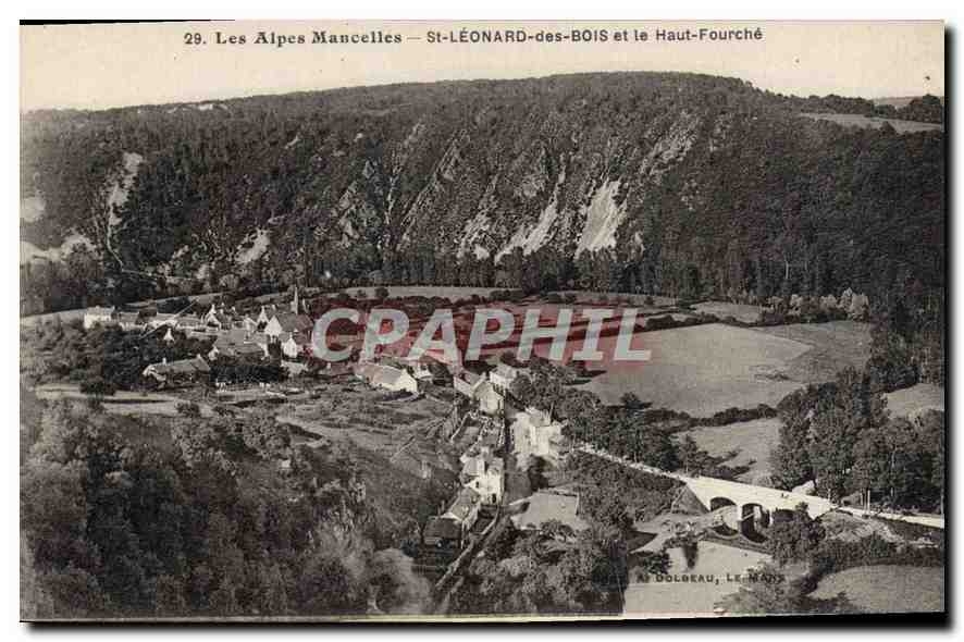 CPA Les Alpes Mancelles St Leonard des Bois et le Haut Fourche 